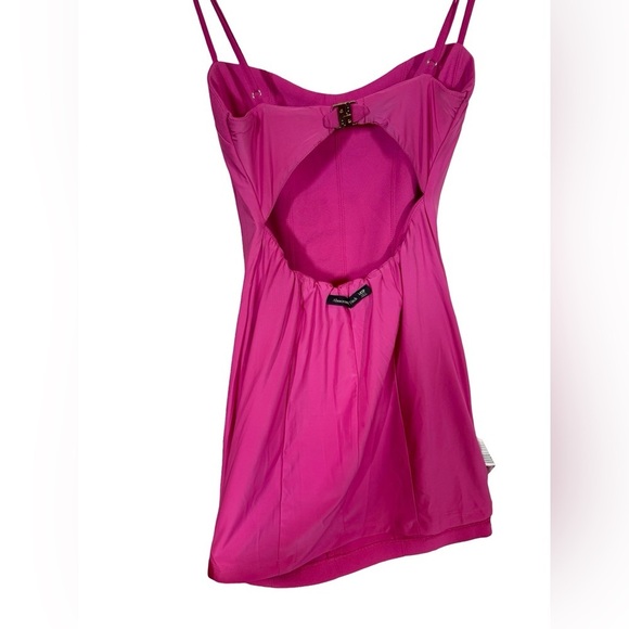 Abercrombie & Fitch Corset Clasp-Back Cut Out Mini Dress Hot Pink- Still Selling - Picture 6 of 15
